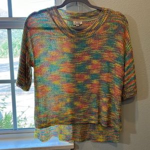 La Miel Colorful knit top small
